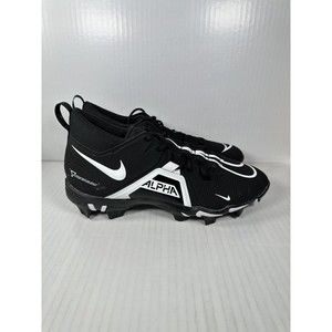 NEW Nike Alpha Menace 3 Shark Football Cleats Black White CV0582-001